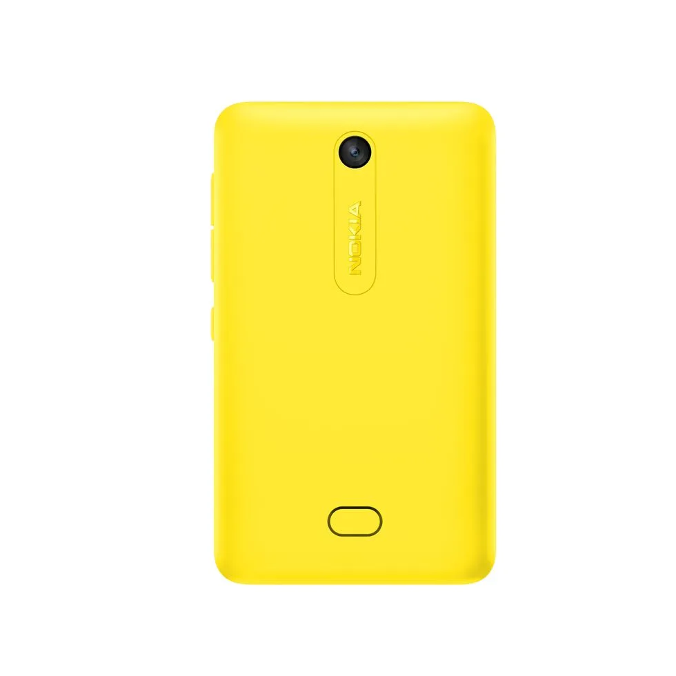 Trasero del Nokia Asha 501 Amarillo: Nokia Asha 501