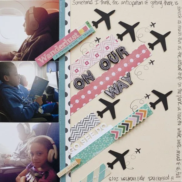 Inspired by Art | Scraptastic Club #scrapbook #travel #Layout ...