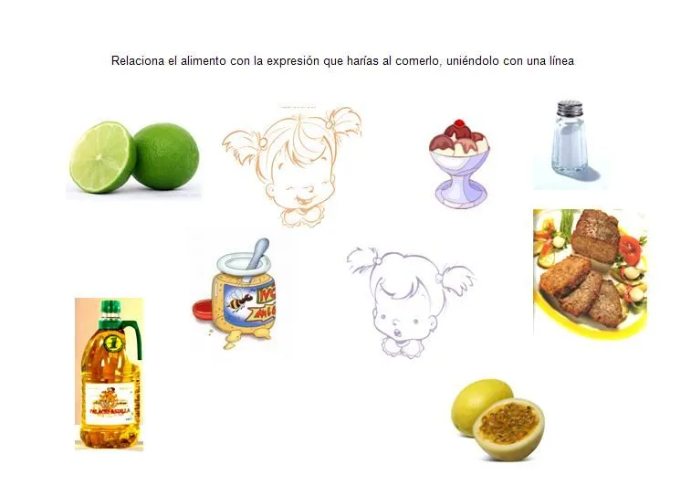 Alimentos amargo para colorear - Imagui