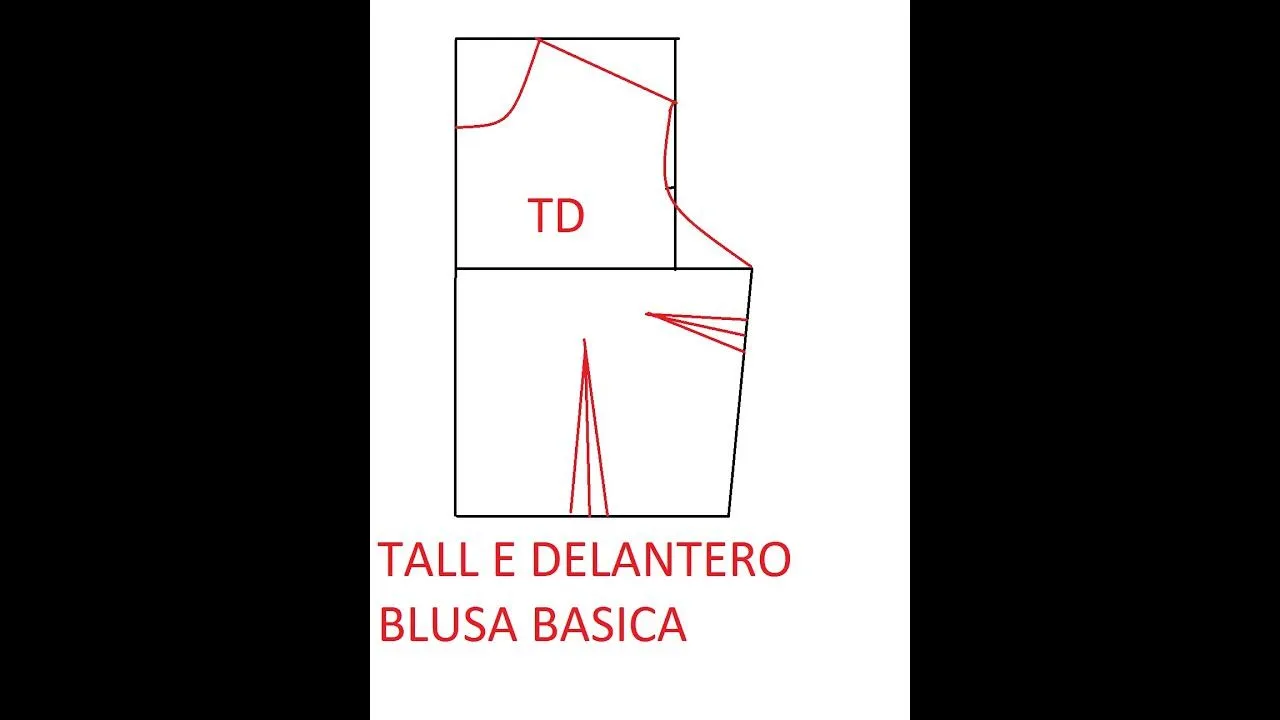 TRAZO BÁSICO DE LA BLUSA DELANTERA - YouTube