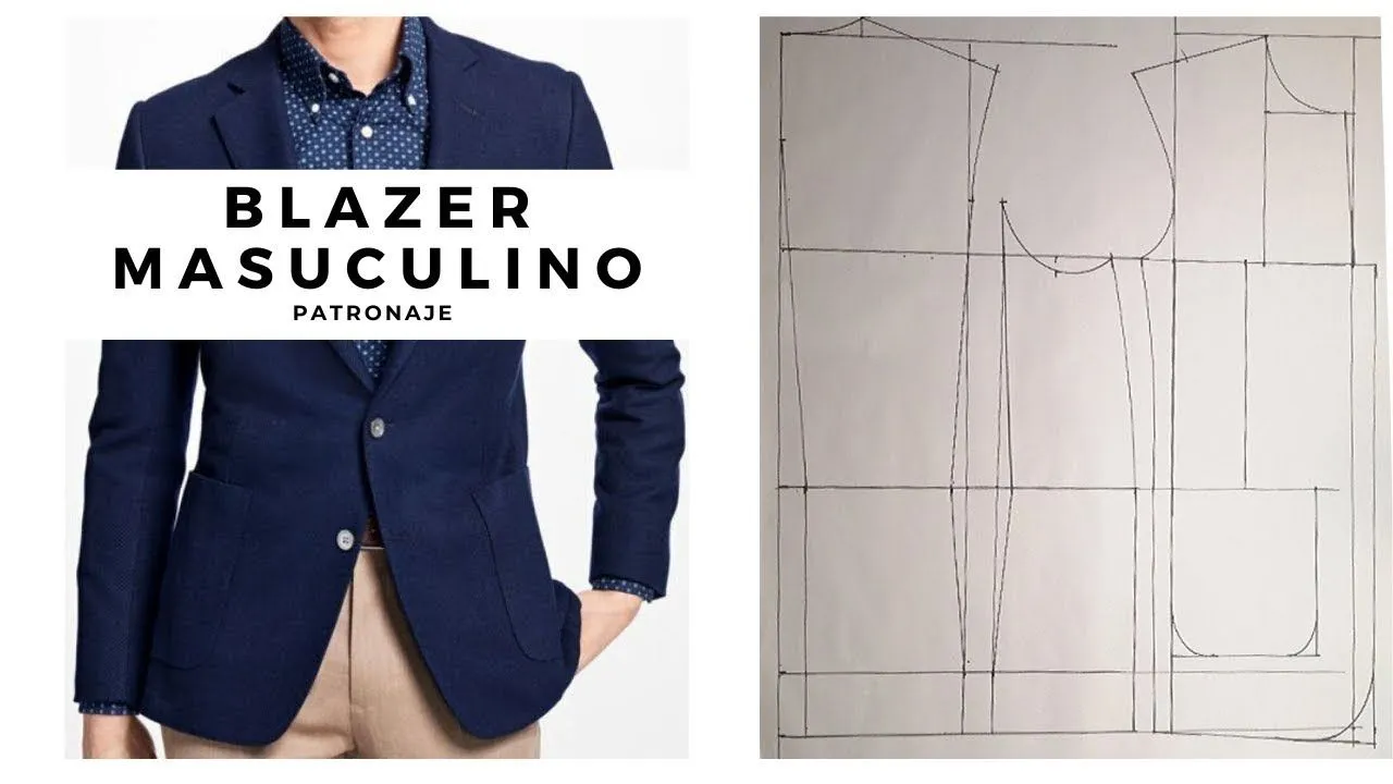 TRAZO DE BLAZER MASCULINO - YouTube