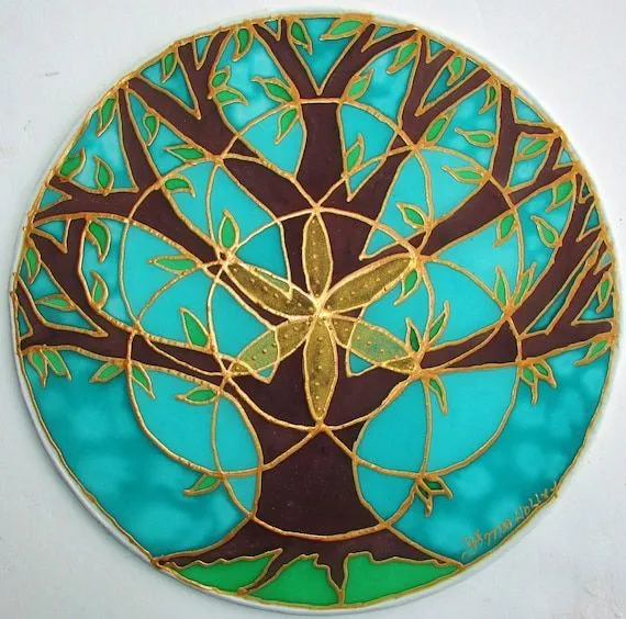 Tree of Life Mandala mandala art tree of por HeavenOnEarthSilks