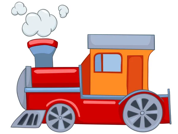 tren de dibujos animados — Vector stock © rastudio #8773456