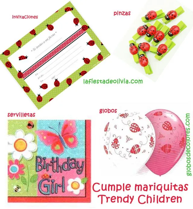 trendy children: FIESTA CUMPLEAÑOS MARIQUITA