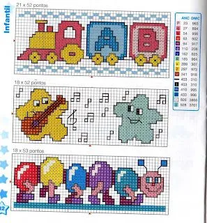 Trenes punto cruz - Imagui