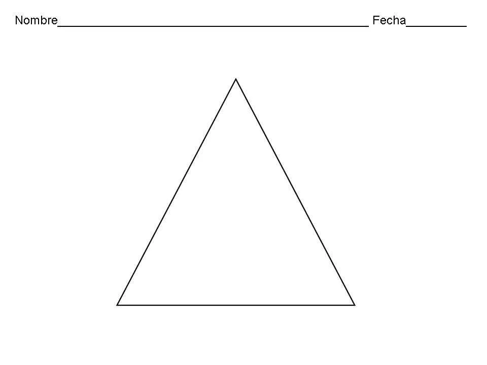 Imagenes de un triangulo para colorear - Imagui