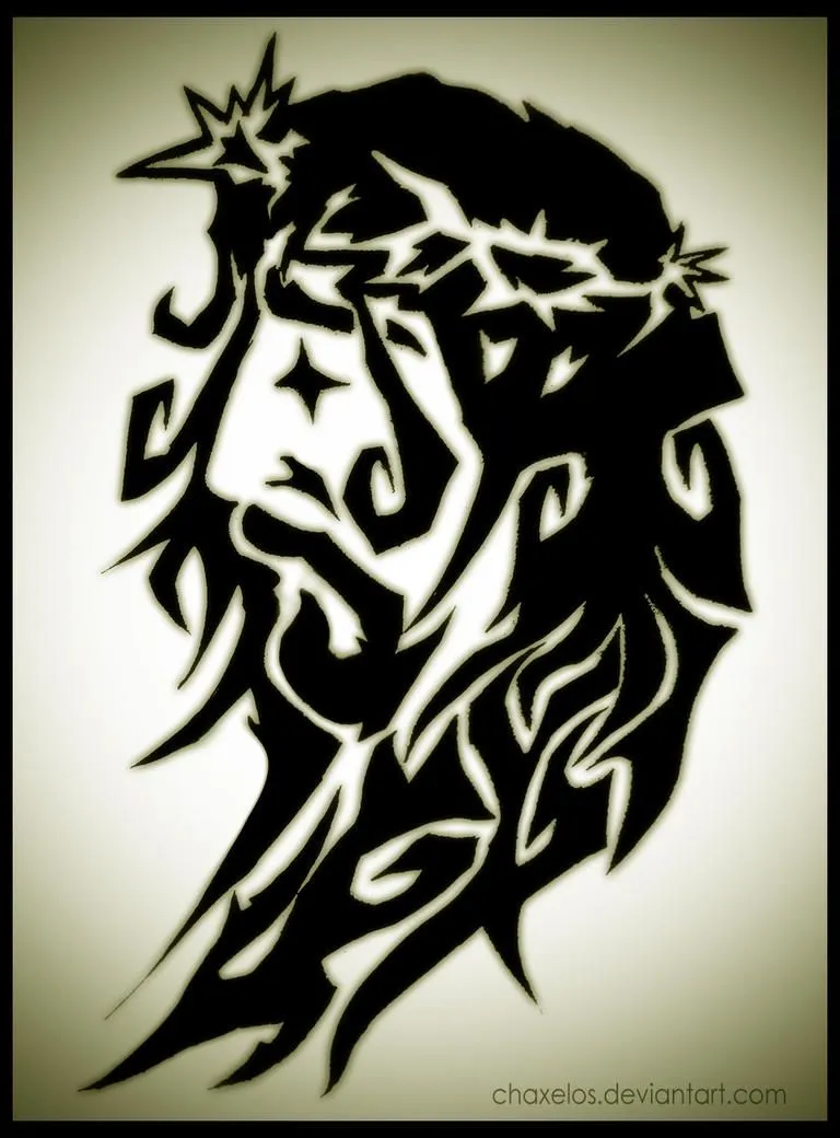 Tribal Jesus by chaxelos on DeviantArt