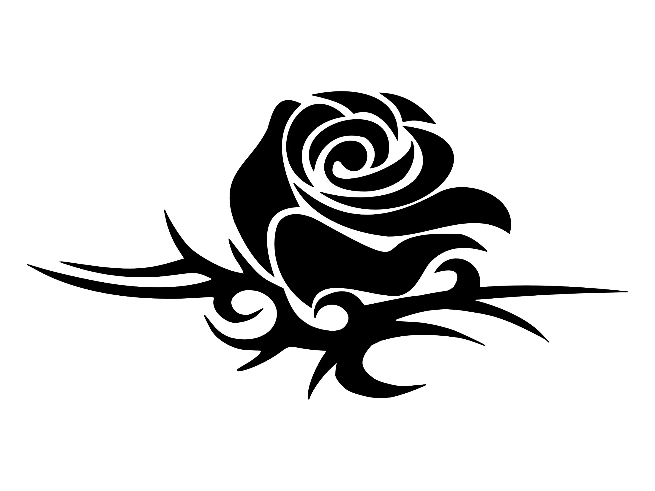 tribal-rose.png (2205×1654) | Tribal artwork | Pinterest | Dibujos ...