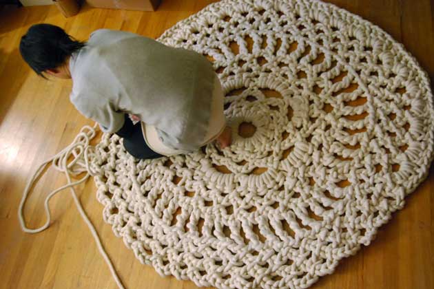 TRICO y CROCHET-madona-mía: Alfombra/ tapetes de crochet,