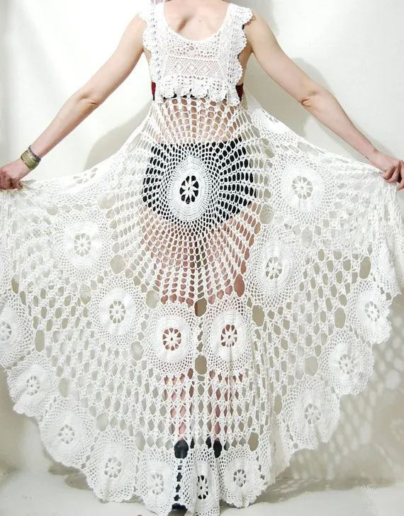 TRICO y CROCHET-madona-mía: Vestidos a Crochet Modelos.Vintage Sin ...