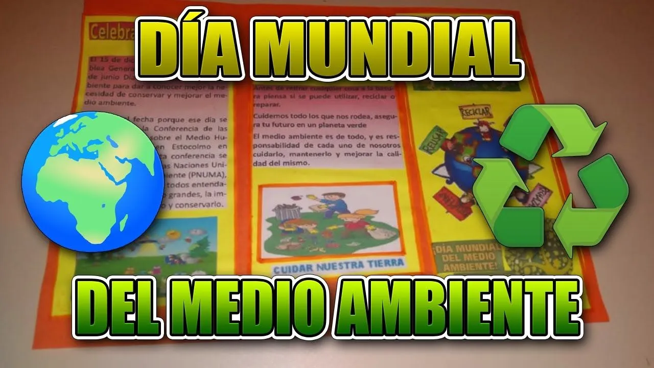 Como Hacer Un Triplico o folleto Del Media Ambiente 