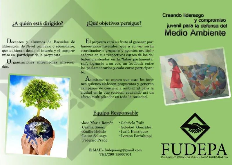 TRIPTICO 1 - medio ambiente | Fudepa