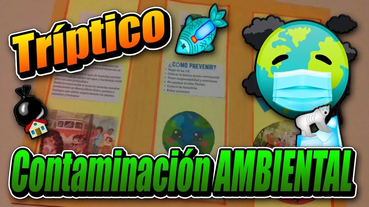 Como Hacer Un Triptico De La Contaminación Ambiental - YouTube