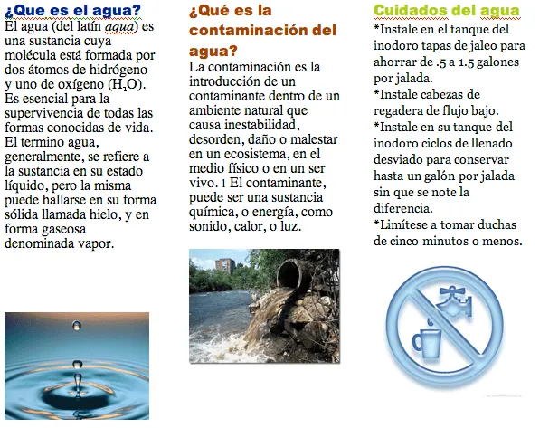 Triptico de la contaminacion - Imagui