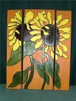 Triptico Girasoles