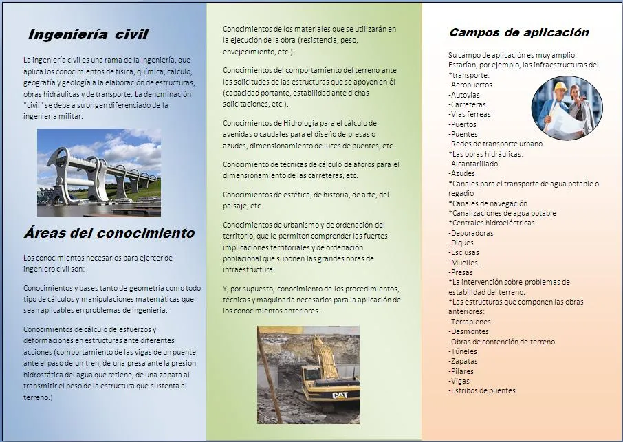 TRÍPTICO | Ingeniería Civil