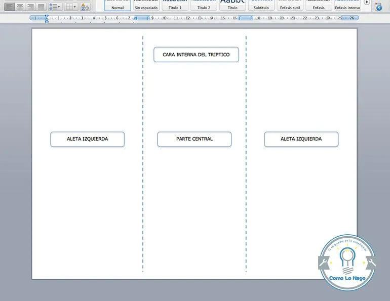 Cómo Lo Hago | Cómo hacer un tríptico con Word