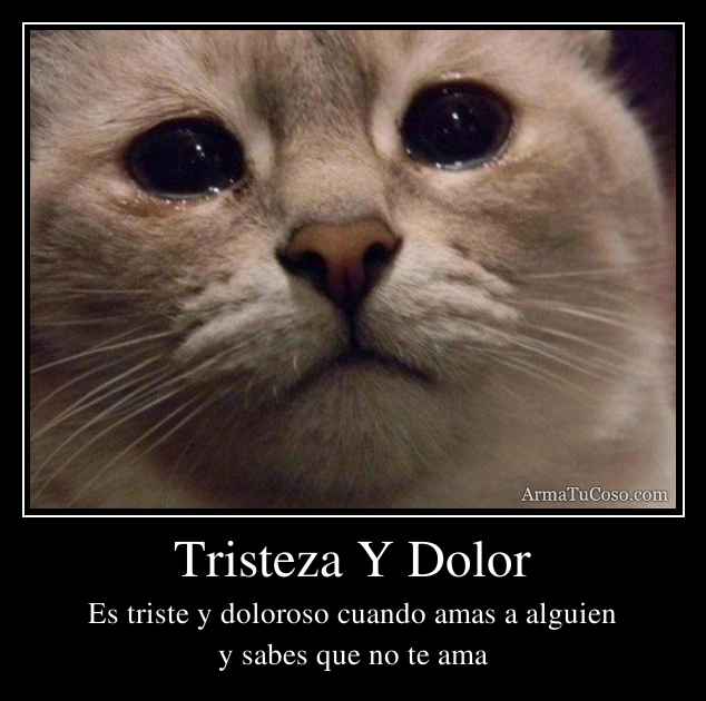 Tristeza Y Dolor