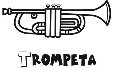 Trompeta: Dibujos para colorear