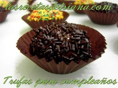 Trufas para el cumpleaños de Rocio - Paperblog