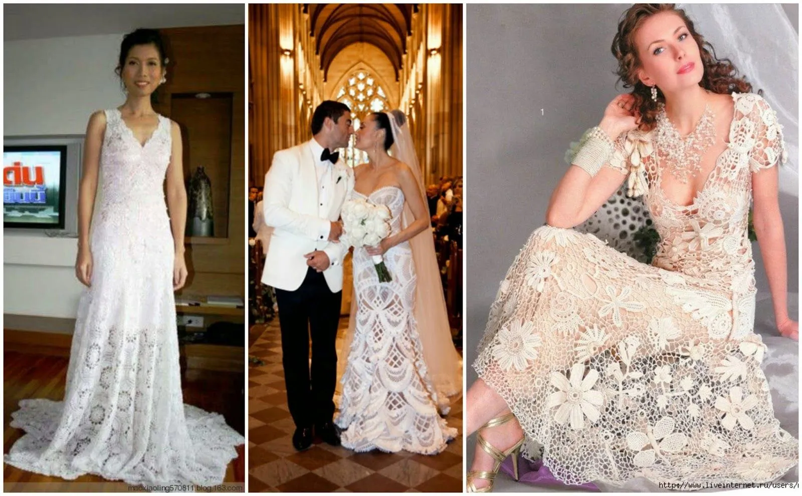 Tsukeeno's: Bodas al crochet: vestidos de novia