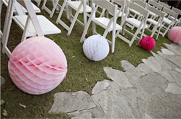 Tul y Flores · Inspiración para tu boda: Bolas de papel de nido de ...