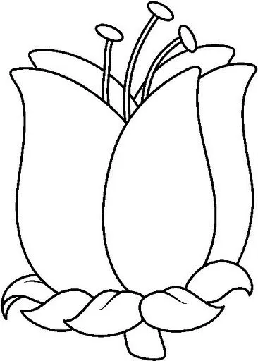 TULIPANES DIBUJOS PARA COLOREAR | Dibujos para colorear