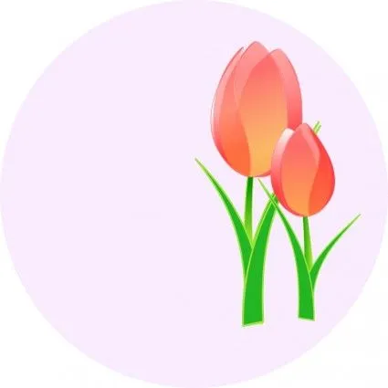 Tulipanes-Vector Clip Art-vector Libre Descarga Gratuita