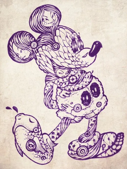 Little Mickey Mouse doodle… - TRISTAN EATON