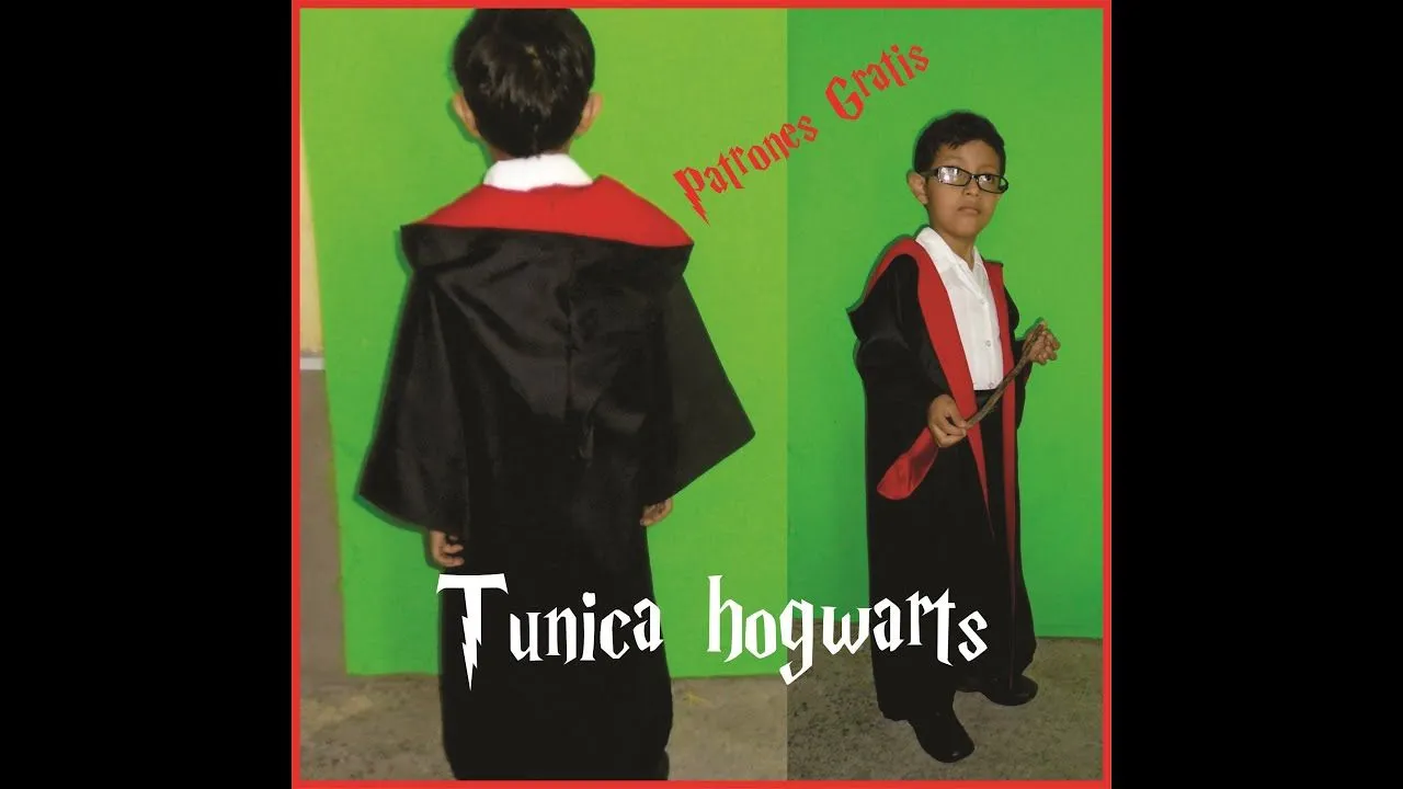 Túnica harry potter + patrones Gratis - YouTube