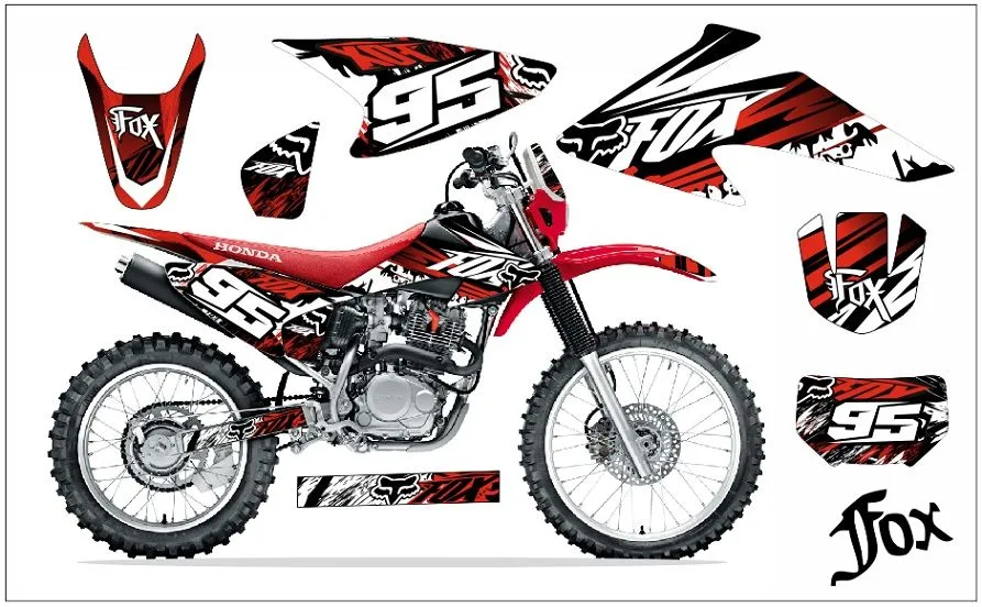 Tuning Motos Honda Crf, Monster, Rockstar, Fox Stickers - S/. 130 ...