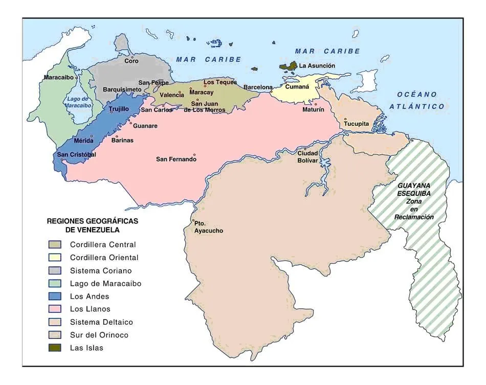 Turis-Venezuela: Mapa de Venezuela