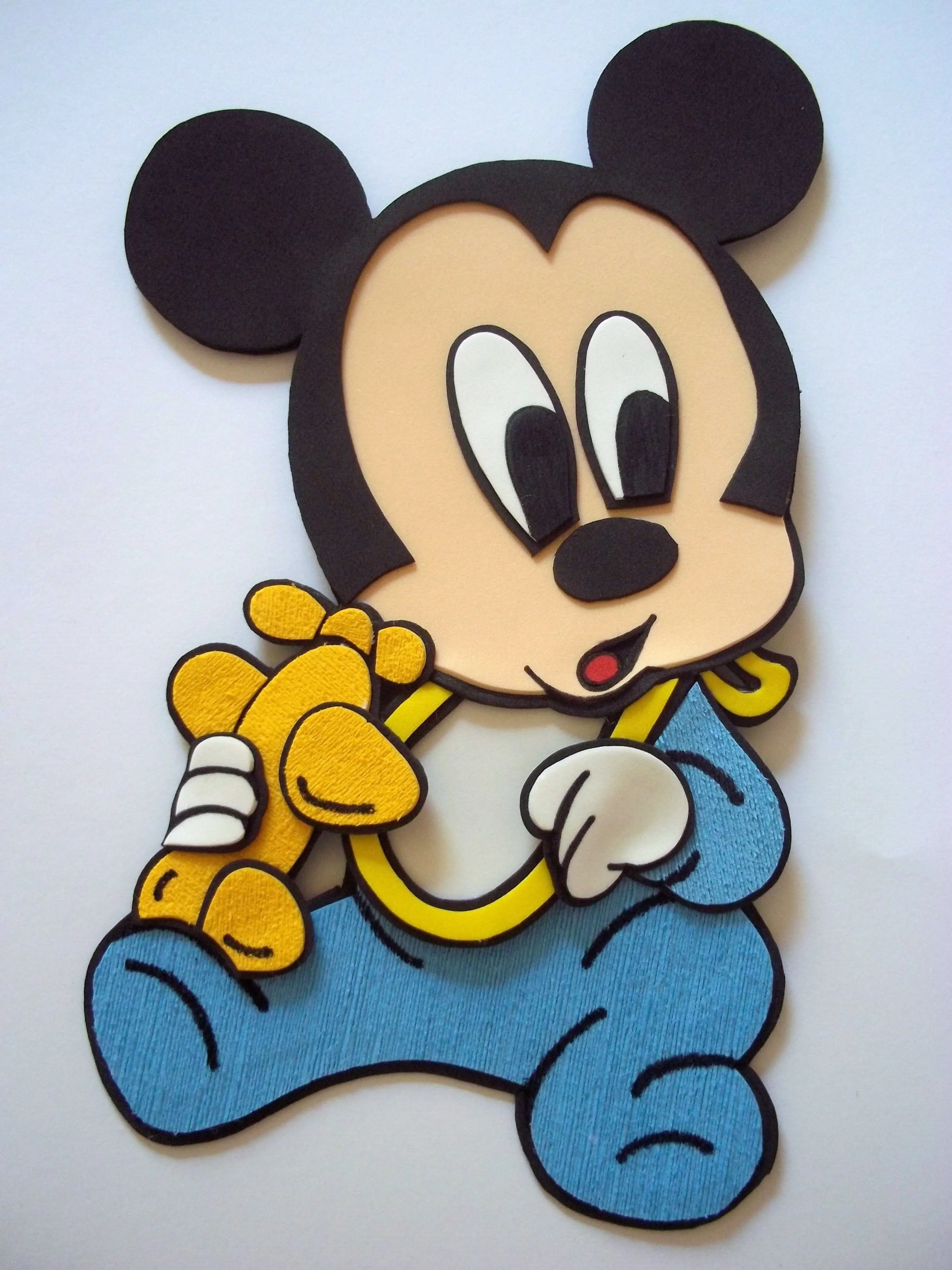 MICKEY BABY C/ 70 CM ALTURA - PAINEL | Ateliê Gotinha de Limão | Elo7