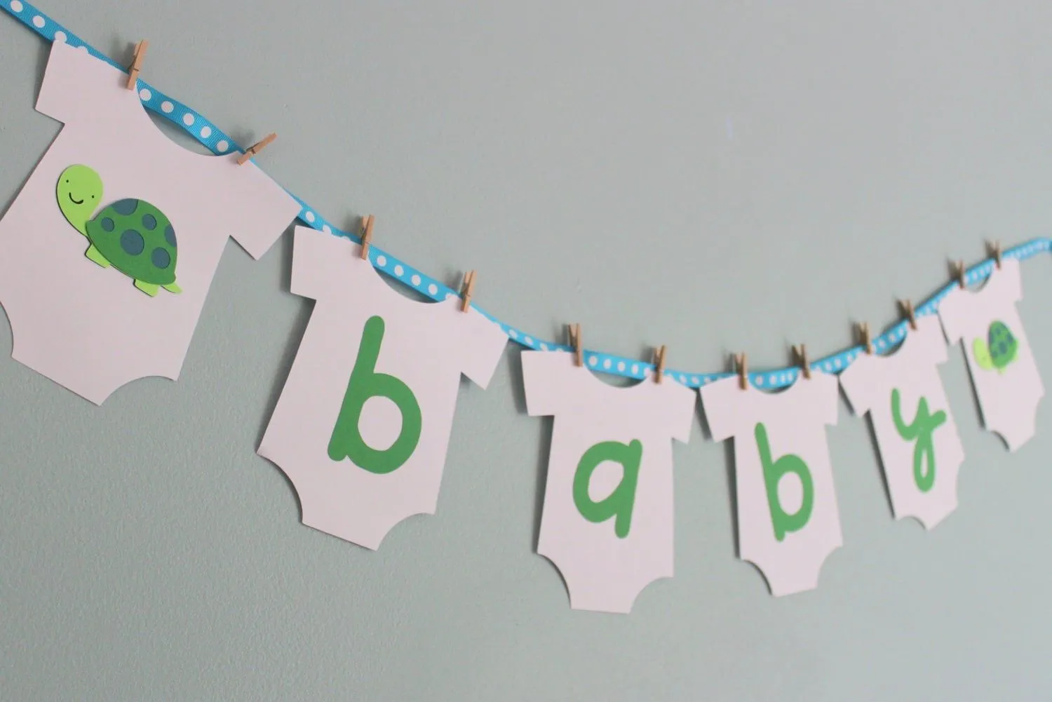 Turtle Baby Shower Banner Turtle Baby Shower by calladoo on Etsy