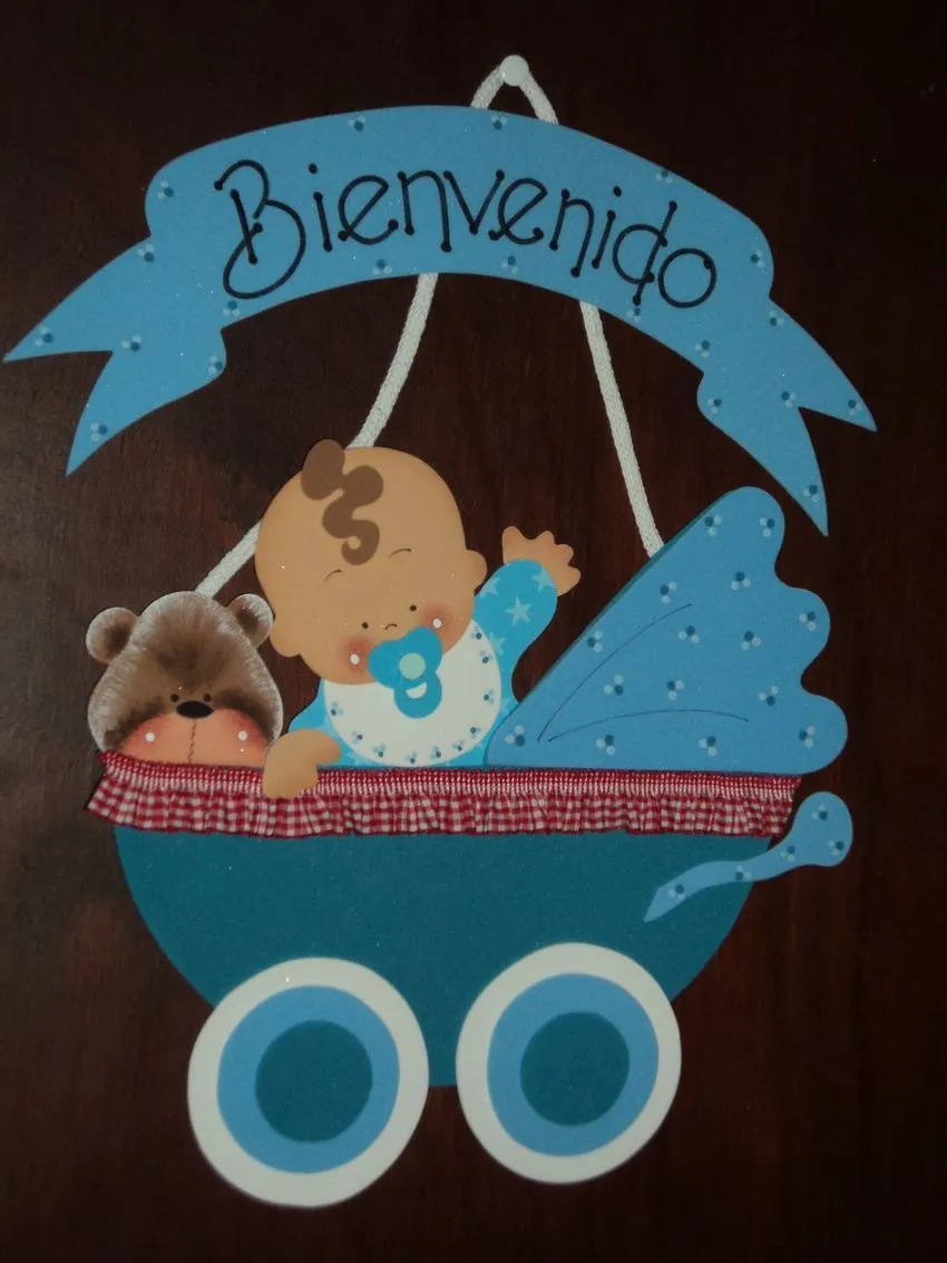 Tutorial de Artesanías: Cartel de Bienvenida para bebés