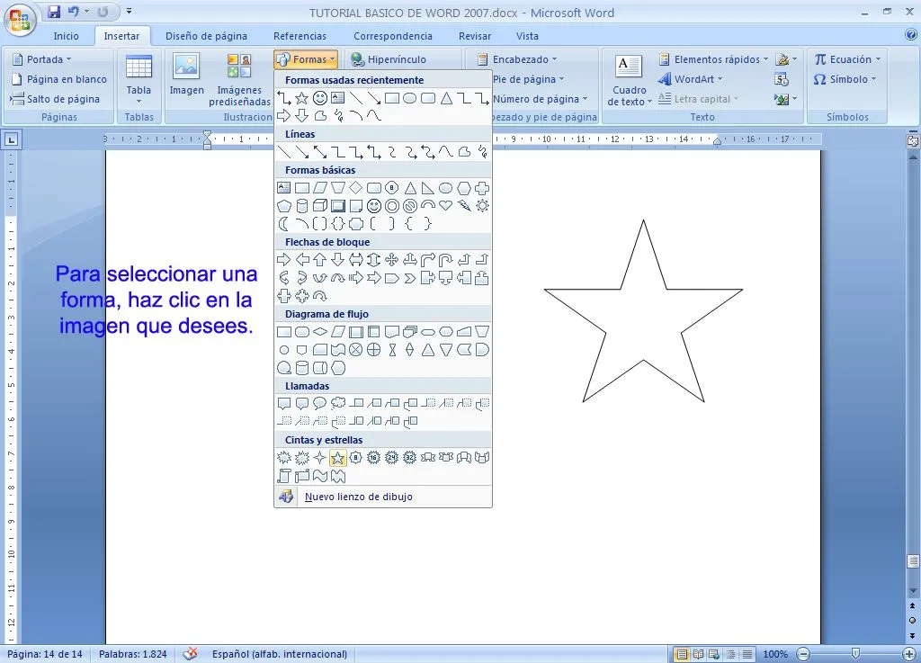 TUTORIAL BASICO WORD 2007: Insertar elementos en Word 2007