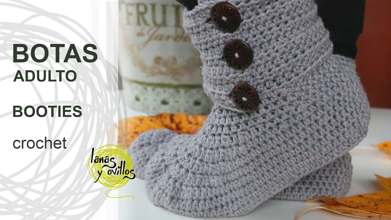 Tutorial Botas Crochet o Ganchillo Booties - YouTube