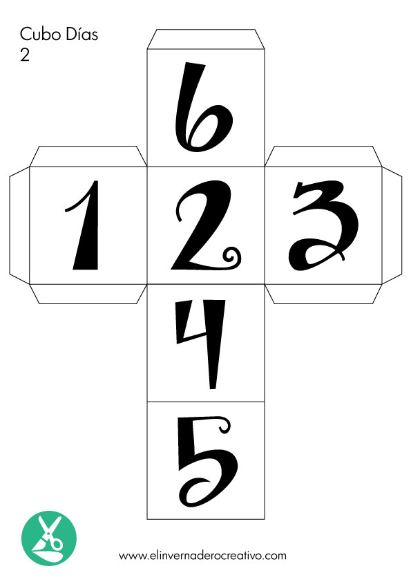 Tutorial: Calendario de cubos + Plantilla gratuita - El invernadero creativo