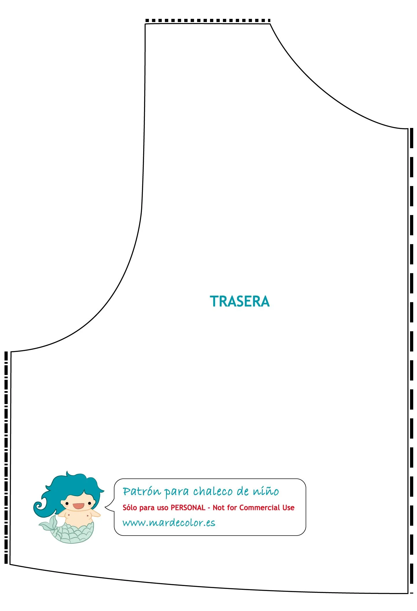 Tutorial chaleco de lunares Día de Andalucía con patrones