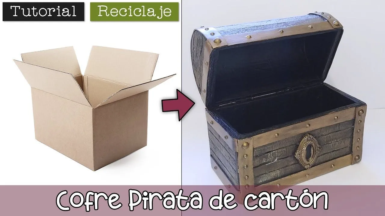 Tutorial: Cofre Pirata de cartón 