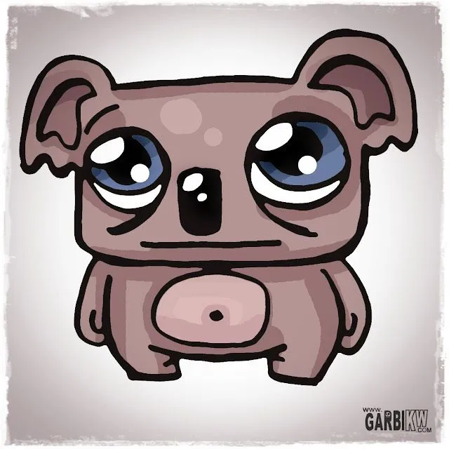 Tutorial Cómo dibujar un Koala de dibujos animados, Dibujo Fácil ...