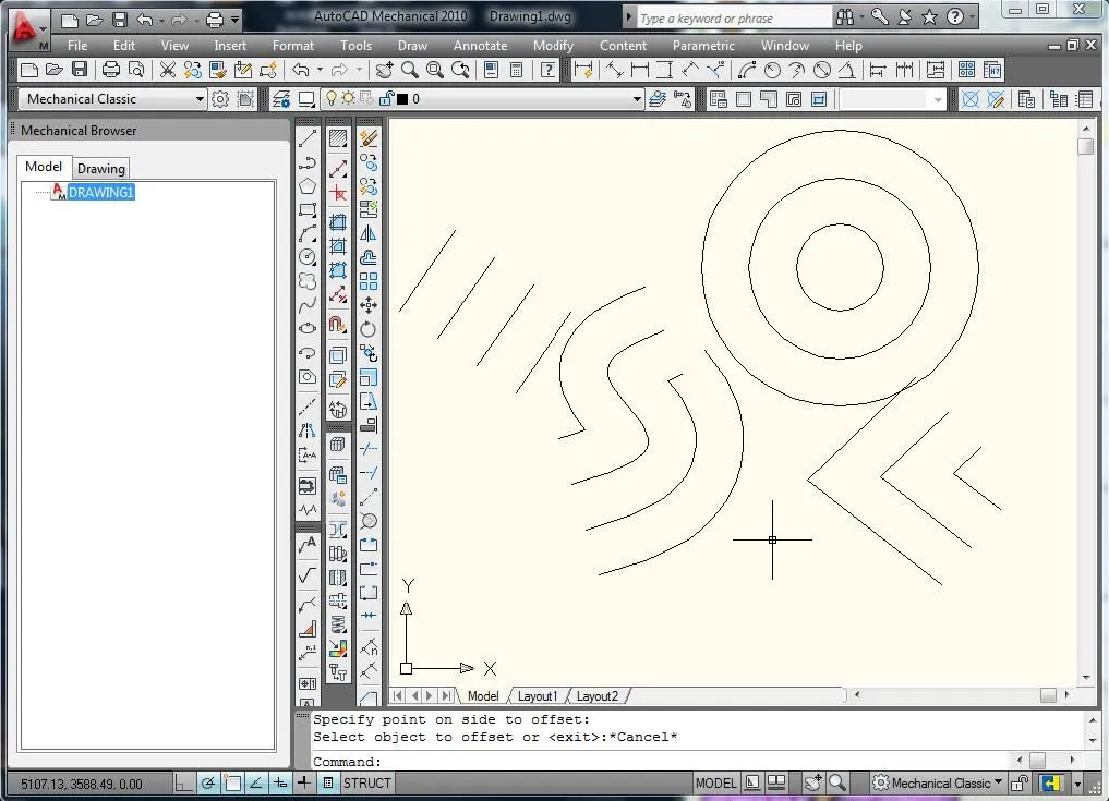 Tutorial Como dibujar lineas y curvas paralelas en AutoCAD ...