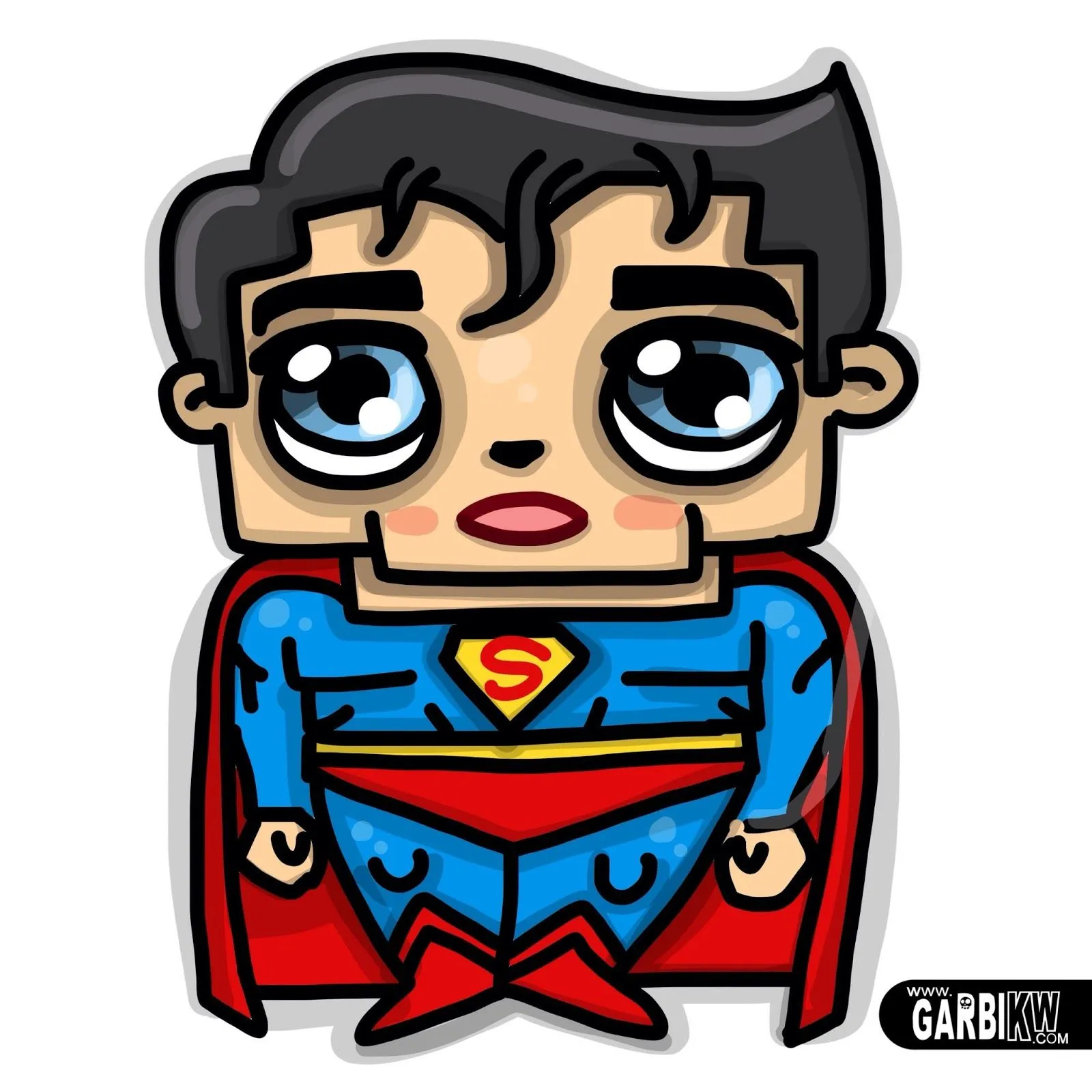 Tutorial Cómo dibujar a Superman estilo de dibujos animados ...