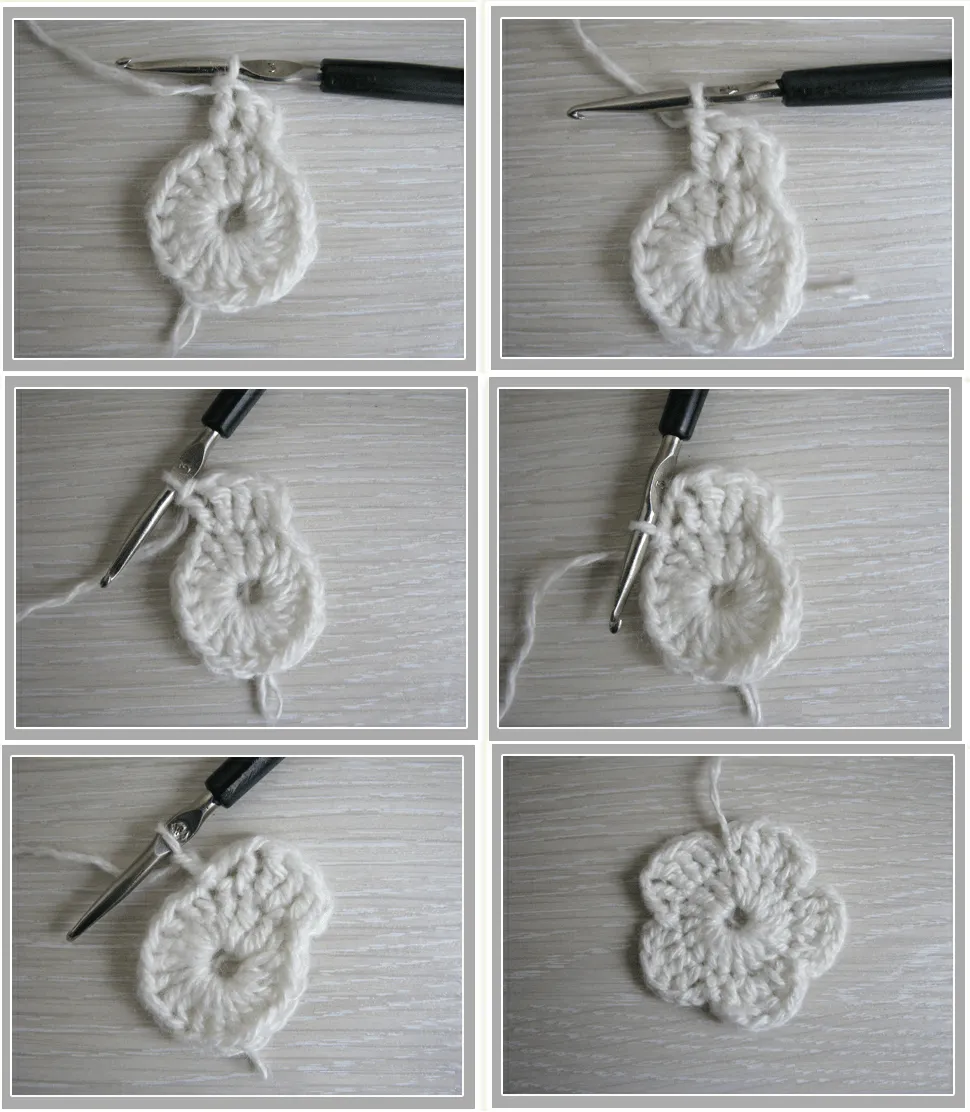 Tutorial Flor 5 Petalos Doble - Patrones Crochet