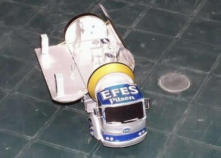 TUTORIAL. JUGUETE DE MATERIAL RECICLADO. CAMIÓN HECHO CON LATAS DE ...