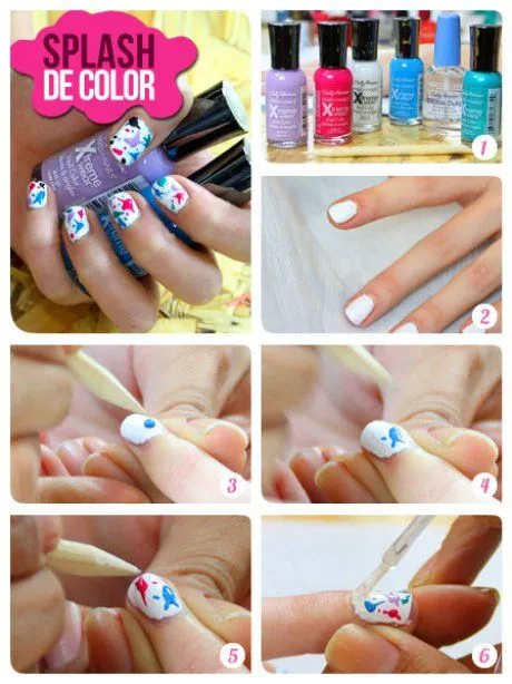 Tutorial: manicure salpicado | ActitudFEM