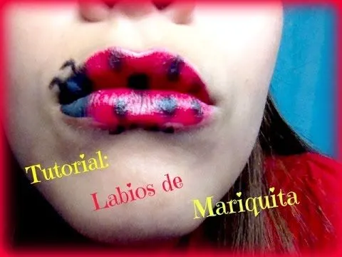 Tutorial de Maquillaje: Labios de Mariquita(Lady Bug) - YouTube