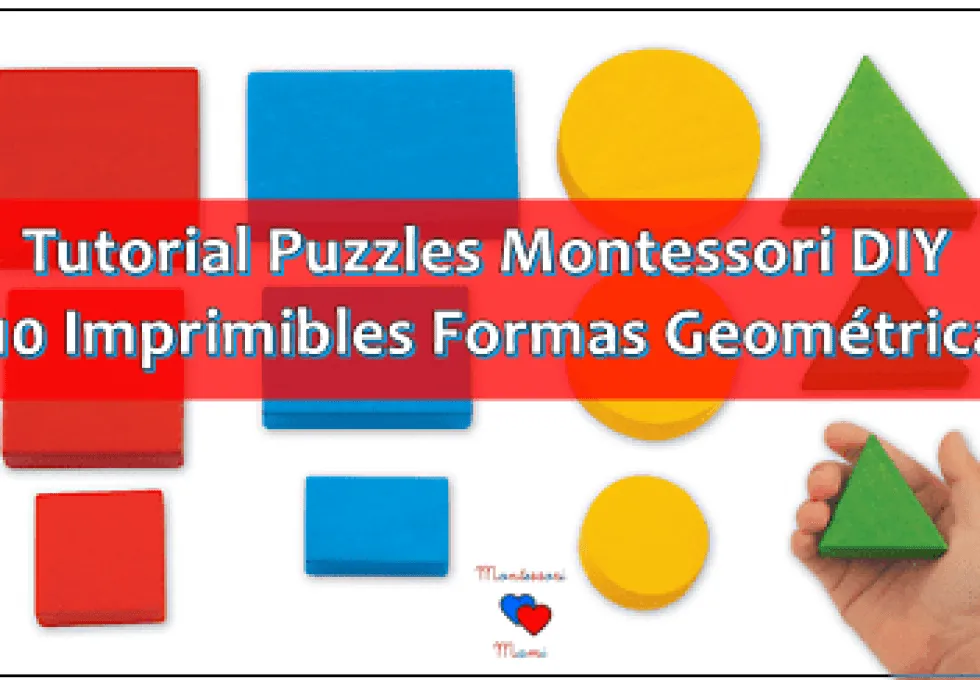 Tutorial: Puzzles Montessori DIY + Imprimibles Formas Geométricas – Educar  en la Luz