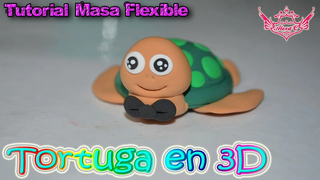 ♥ Tutorial: Tortuga de Masa Flexible ♥ - YouTube