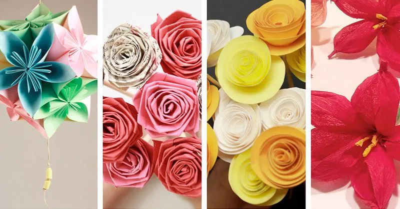 Tutoriales flores de papel paso a paso - PAPELISIMO